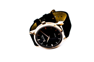 Brikston rose gold & black