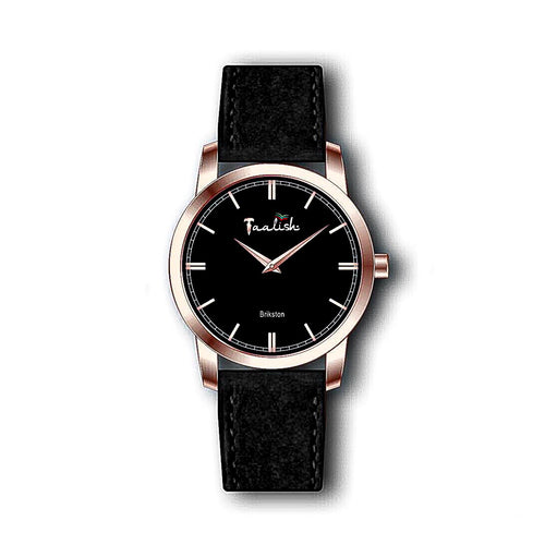 Brikston rose gold & black