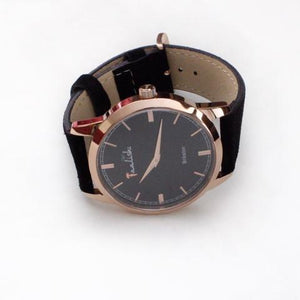 Brikston rose gold & black